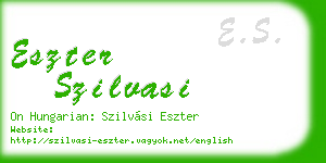 eszter szilvasi business card